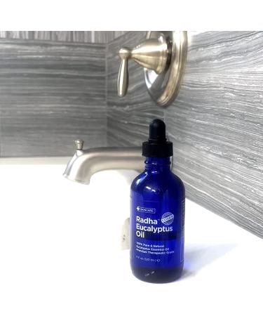 Radha Beauty Eucalyptus Essential Oil 4 oz - 100% Pure & Therapeutic Grade for Aromatherapy, Relaxation, and DIY Projects - Buy Online on GoSupps.com