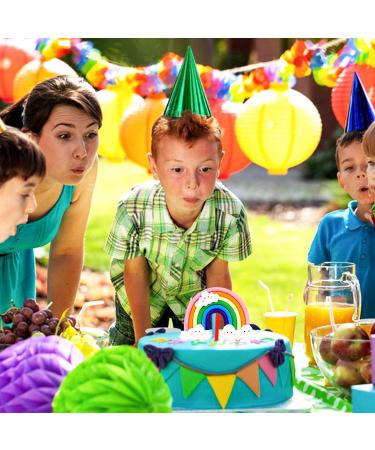 Rainbow Cake Topper Soft Pottery Cute Rainbow Cloud Cake Decorations Colorful Rainbow Cupcake Topper personalized Cake Topper Reusable Happy Birthday Cake Topper Birthday Party Decorations Supplies - Buy Online on GoSupps.com