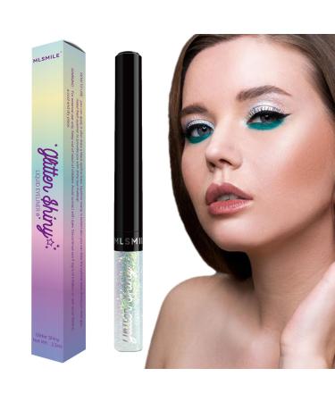 Glitter Eye Makeup Quick Dry Neon Rainbow Eyeliner Pens Portable Sparkling & Shimmer Eyes Makeup Glitter Gel Eyeshadow Liquid for Women and Girls Hersil 01