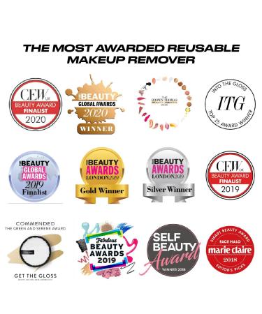Face Halo Reusable Makeup Remover Microfiber Pads - Gentle, Eco-Friendly, Non-Toxic | 3 Pack Original - Buy Online on GoSupps.com
