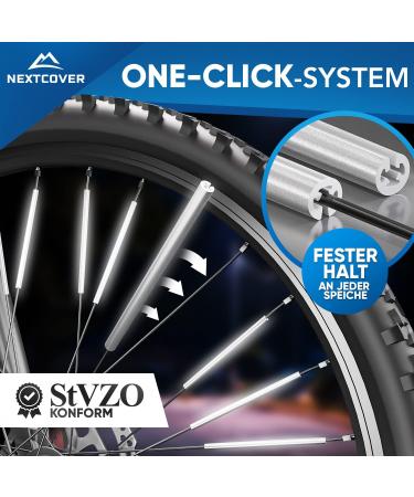 NextCover Bicycle Spoke Reflectors - 36pc 3M Scotchlite for Maximum Night Visibility | STVZO Approved Bike Reflectors Alternative to Cat Eyes - Buy Online on GoSupps.com