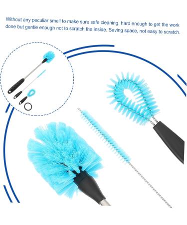 AMOSFUN 9-Piece Multi-Purpose Cleaning Brush Set | Stainless Steel Water Bottle & Straw Cleaner | Ultimate Detergent Brush Kit for Easy Cleaning - Buy Online on GoSupps.com