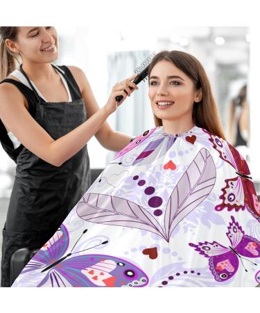 Waterproof Barber Cape - Butterfly & Cheetah Pattern Hair Cutting Bib for Men & Women | Unisex Haircut Cape - Buy Online on GoSupps.com