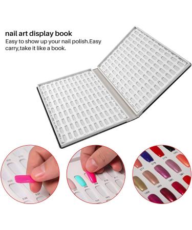 216 Colours Nail Tips Display Book DIY Nail Art Shows Colour Map Chart Painting Display Board Black - Buy Online on GoSupps.com