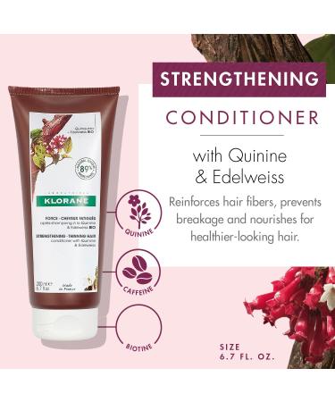 Klorane Strengthening & Revitalizing Conditioner with Quinine & B Vit - 200ml | Best International Shipping - Buy Online on GoSupps.com