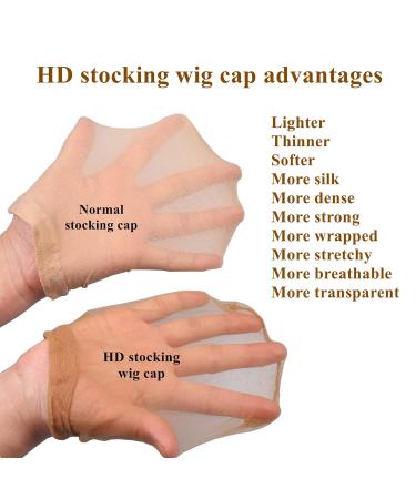 Ecojunmi Ultra-thin HD Wig Caps 12 Pcs - Breathable Mesh Cap for Lace Front Wigs | Cosplay & Hair Accessories - Buy Online on GoSupps.com