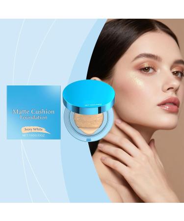 Cushion Foundation Long-Lasting Matte Foundation for Women | Concealing Brightening Cream for School Travel Parties Business Trips Camping - Buy Online on GoSupps.com