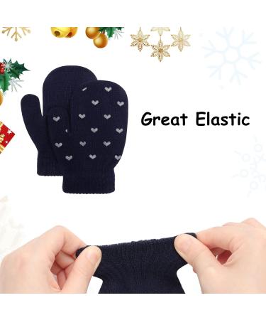 Kids Winter Warm Knitted Dinosaur Paw Star Mittens for 1-4 Year Olds - Buy Online on GoSupps.com