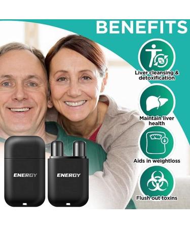 UKFCXQT 5 PCS Vegan Liver Cleaning Nasal Herbal Box - 5 Flavors, Detox & Repair - Buy Online on GoSupps.com