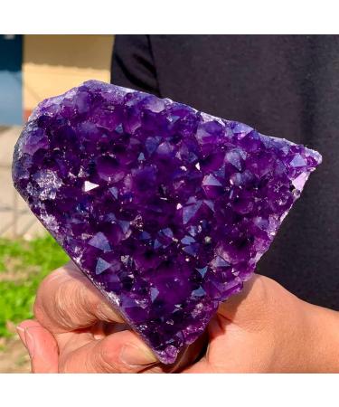 Natural Crystal Rough Amethyst Rough Stone 200-1200g Natural Amethyst cave Quartz Cluster Crystal (Size : 600-700g) - Buy Online on GoSupps.com