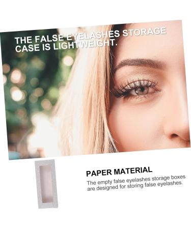 60 Pcs Eyelash Storage Box - Organize Fake Lashes & Eyelash Packaging | White Lash Tray Case 11x5.4cm - Buy Online on GoSupps.com