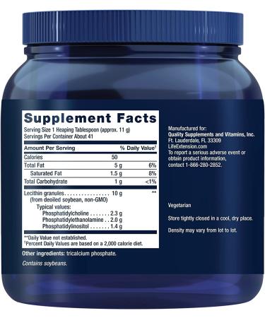 Buy Life Extension Lecithin 16 oz - Support Brain Health & Wellness - Buy Online on GoSupps.com