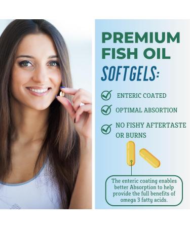 grow vitamin OmegaVita Fish Oil : 800 mg EPA 600 mg DHA Omega 3 Supplement for Heart, Brain & Immune Support, Absorbable Triple Strength Fish Oil Supplement - 2000 mg Per Serving, 30 Day Supply - Buy Online on GoSupps.com