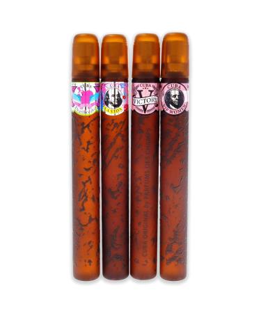 Cuba Cuba Quad I Women 4 Pc Gift Set 1.17oz Cuba Heartbreak EDP Spray 1.17oz Cuba La Vida EDP Spray 1.17oz Cuba Victory EDP Spray 1.17 - Buy Online on GoSupps.com