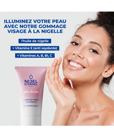 Nigella face scrub Vegan 99% naturalness Made in France Nigella oil Castor oil exfoliating argan shell - Buy Online on GoSupps.com