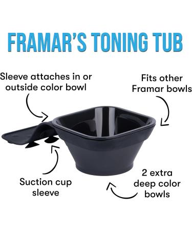 FRAMAR Toning Tub Hair Dye Bowl Hair Color Bowls For Hairstylist Hair Color Bowl For Wash Bowl For Hairstylist Hair Color Mixing Bowl For Hair Dye Hair Wash Bowl Hair Bowl Hair Dye Bowls 2pc - Buy Online on GoSupps.com