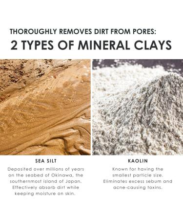 Fleuri - Mineral Clay Foam - Gentle Face Cleanser Face Wash Daily Facial Cleanser for Sensitive Skin Moisturizing Face Wash for Normal to Dry Skin Made in Japan 3.5 fl oz 100g - Buy Online on GoSupps.com