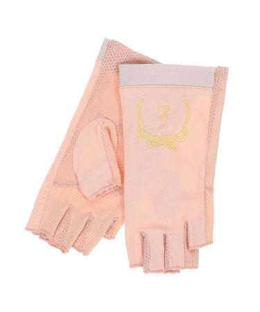 Healeved 1 Pair Manicure Gloves Anti Protective Gloves for Manicure Nail Uv Gloves Uv Gloves for Gel Nail Lamp Nail Art Accessory Uv Nail Gloves Nail Supplies Cotton Pink Thin Section