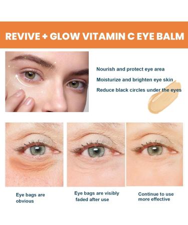 IFFANY Revive + Glow Vitamin C Eye Cream Refreshing Moisturizing Anti-Puffiness Reduces Dark Circles Eye Essence - Buy Online on GoSupps.com