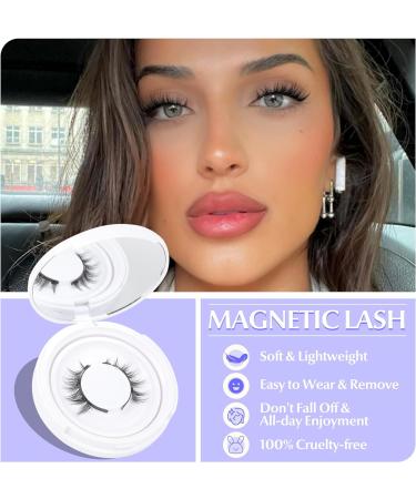 ALICE Magnetic Eyelashes with Applicator Reusable Natural Manga Magnetic Lashes Kit No Glue Needed Eyelashes with Magnets Easy to Wear and Remove for All-Day Comfort C27 - Buy Online on GoSupps.com