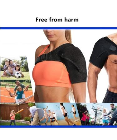 Anaconda Shoulder Brace Anaconda Fightwear Shoulder Brace Compression Shoulder Brace for Rotator Cuff Professional Adjustable Shoulder Brace Cuff Support Brace for Women Men(2pcs) - Buy Online on GoSupps.com