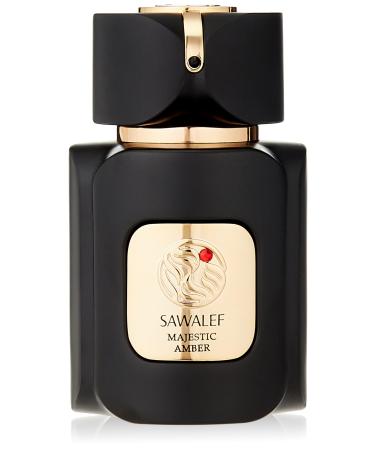 Sawalef Majestic Amber - Elegant Body Mist - Intense Long-Lasting Scent - Floral and Fruity Fragrance - Suitable for Daily Wear - 2.7 oz EDP Spray