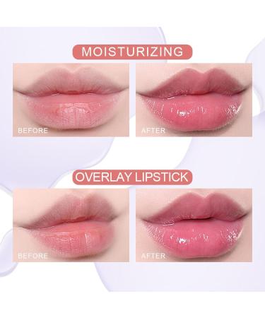  JPSDOWS Clear lip gloss 0.21 oz moisturizing lip gloss with nourishing ingredients | Cute clear flower-patterned lip gloss with Jpsdows formula - Buy Online on GoSupps.com