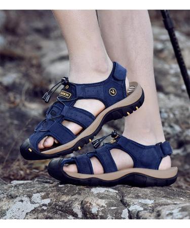 Buy Mllm Men & Women Bathing Flip Flops - Breathable Leather Beach Sandals | UK Size 7 | Soft Comfortable Outdoor Footwear - Buy Online on GoSupps.com