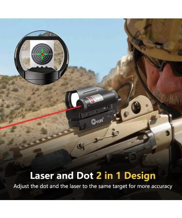 CVLIFE Reflex Sight Red/Green 4 Reticle Dot Sight with Red Laser - 2mW - Buy Online on GoSupps.com
