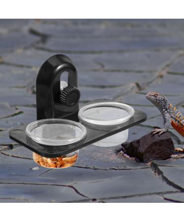 POPETPOP Gecko Feeder Ledge-Small Gecko Food Cups Reptile Feeder for Reptiles Food and Water Feeding(Screw Type) Size 1 - Buy Online on GoSupps.com