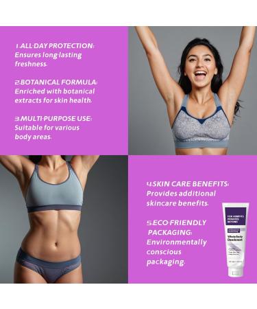  G n rique Whole Body Deodorant | 150g Cream | Body Odor Eliminator | Women's Hydrating Lotion for Work Travel Camping Social Activities Hiking - Buy Online on GoSupps.com