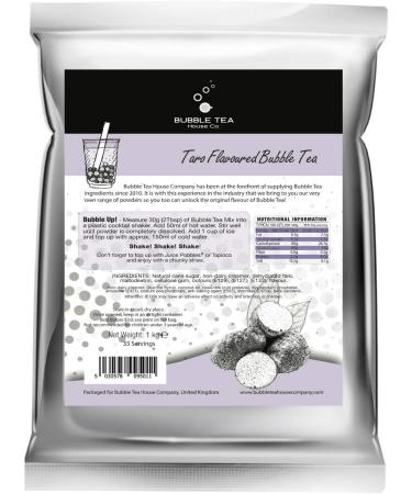Taro Tea Powder for Bubble Tea 1000 Grams - Taro Powder Makes 35 Servings- Premium Taro Milk Tea Ingredients - Gluten Free Lactose Free - Buy Online on GoSupps.com