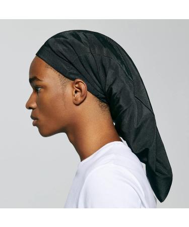 KISS COLORS & CARE Super Jumbo Spandex Braid/Loc Cap - Stretchy & Mark-Free for Protective Styles - Black - Buy Online on GoSupps.com