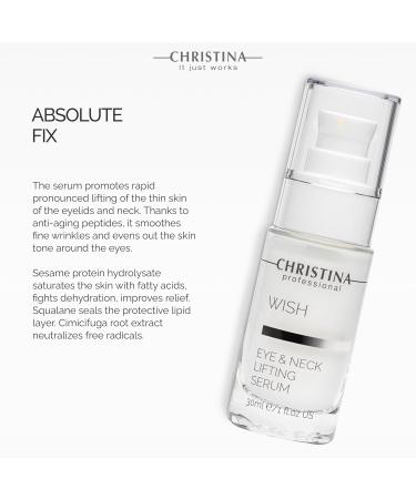 Christina Wish Youthful Transformation Serum | Anti-Aging Peptide Face & Neck Treatment | Advanced Hydration & Lifting Formula (30ml - Buy Online on GoSupps.com