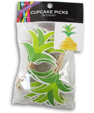 Foliage Birthday Cupcake Toppers - Decorate 24 Cupcakes with Picks - Buy Online on GoSupps.com
