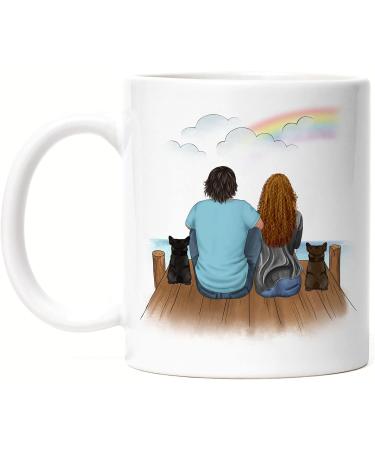 Personalized Dog Couple Mug - Perfect Gift for Dog Lovers | Custom Dog Mom & Dad Cup - Buy Online on GoSupps.com