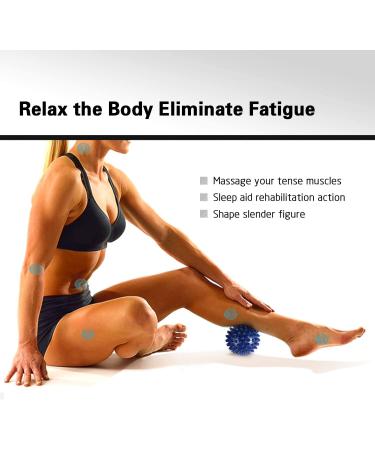 Plantar Fasciitis Foot Massage Roller with 2 Spiky Balls - Arch Pain Relief & Muscle Recovery - Buy Online on GoSupps.com