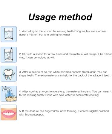 Thermal Fitting Beads for Teeth Repair | 100g Denture Fixation | Perfect for Halloween Party - Buy Online on GoSupps.com