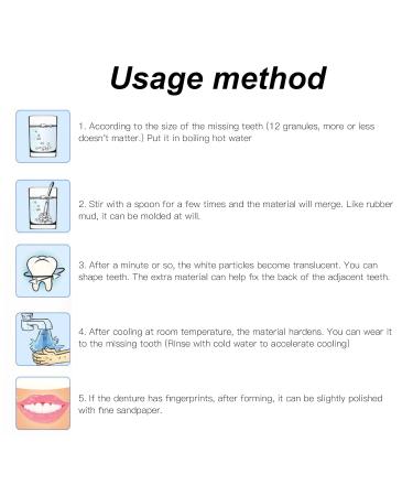 Temporary Tooth Repair Set - 100g | Fix Broken Teeth & Secure Prosthesis | Fast & Easy Dental Solution - Buy Online on GoSupps.com