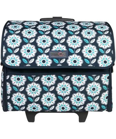 Everything Mary Collapsible Sewing Machine Case Teal - Craft Rolling Tote with Wheels - Buy Online on GoSupps.com