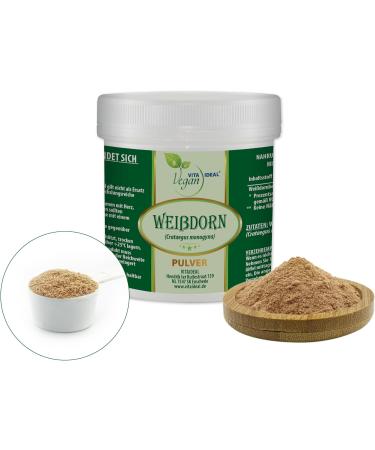 Vita Ideal Vegan Hawthorn Berries Powder 4x300g - 1000mg Daily Portion Natural & Additive-Free with Measuring Spoons - Buy Online on GoSupps.com