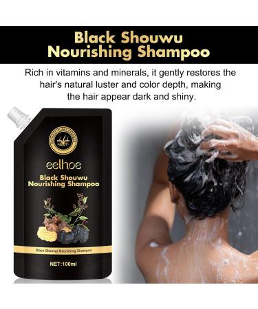  Utapossin Polygonum Multiflorum Shampoo 2 Pack Black Shampoo for Hair Growth Shampoo Anti Hair Loss Reduction Excessive Hair Loss Stimulation - Buy Online on GoSupps.com