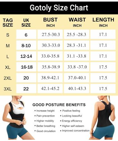 Gotoly Women's Waist Trainer Vest - Posture Corrector & Back Support - Buy Online on GoSupps.com