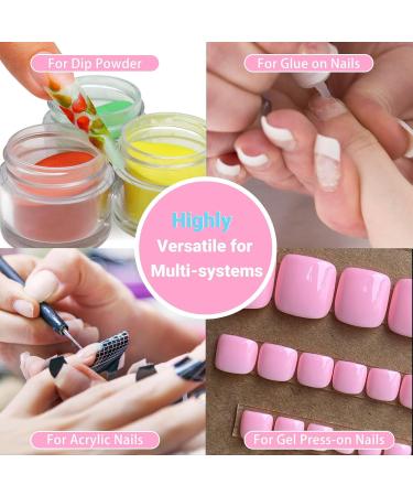 Wider Long Square Toe Nail Tips - SINOKAME No File Matte Press Ons | 300 Pcs Clear Soak Off Fake Toenails - DIY Home Manicure Kit for Men & Women - Buy Online on GoSupps.com