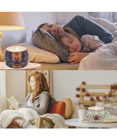 Scented Candles Home Gift Set - 100% Natural Soy Wax Aromatherapy - Stress Relief Birthday & Christmas Gifts - Vanilla Rose Orange Lemon - Bohemian 4 Pack - Buy Online on GoSupps.com