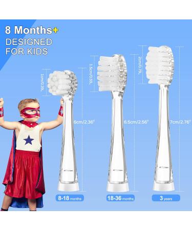 Buy 5 Replacement Brushes for SEAGO SG977/SGEK6/DT-K6 Children's Electric Toothbrush - International Shipping Available - Buy Online on GoSupps.com