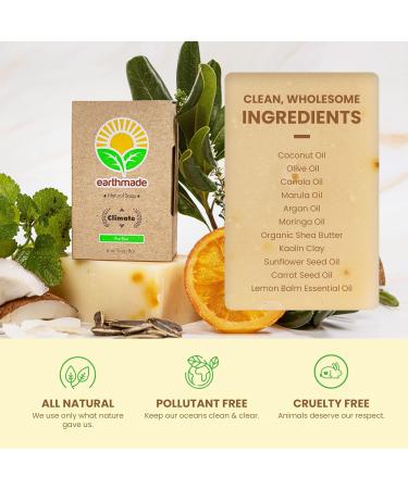 Buy Earthmade Freshness Trio: CLIMATE GARDEN & KINA Natural Soap Bars (6oz each) - Eco-Friendly International Shipping - Buy Online on GoSupps.com
