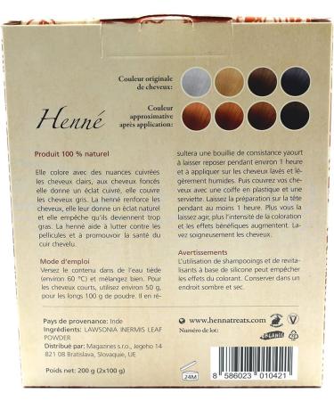 Henna - Copper - Natural coloring & Hair care - Powder - 200g - Buy Online on GoSupps.com