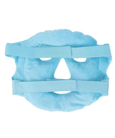 Reusable Gel Beads Face Eye Mask | Hot & Cold Compress for Puffy Eyes Dark Circles Relief | Stress & Migraine Relief Spa Mask (Blue - Buy Online on GoSupps.com