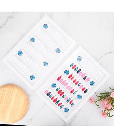 Nail Polish Display Book Materials Safety and Environmental Protection Color Card for Home Manicure Store Beauty Salon Salon Shop(White) - Buy Online on GoSupps.com